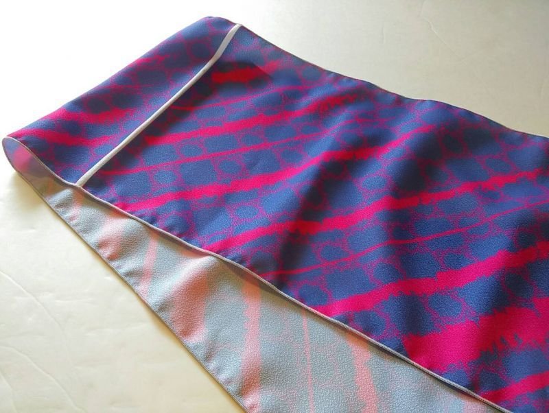 画像2: 2018春夏新作 gle縞帯揚 【縞フレーム】