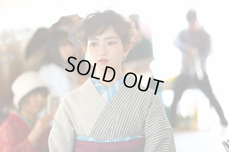 画像3: 2018春夏新作 gle縞帯揚 【縞フレーム】  (3)