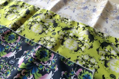 画像1: 2023秋冬新作gle縞帯揚【DAMASK】